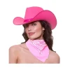 Cowboy bandana tørklæde i lyserød