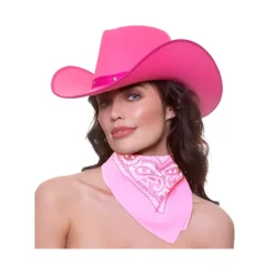 Cowboy bandana tørklæde i lyserød