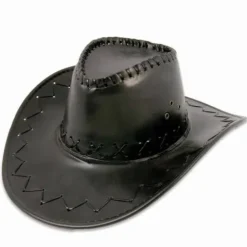 Cowboyhat i blank sort