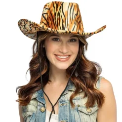 Cowboyhat med tigerprint