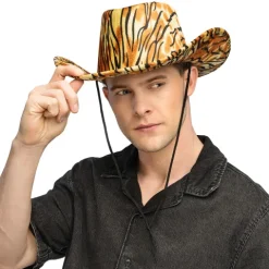 Cowboyhat med tigerprint