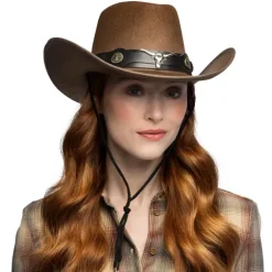 Cowboy hat Wyatt brun