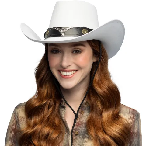 Cowboyhat - Wyatt hvid