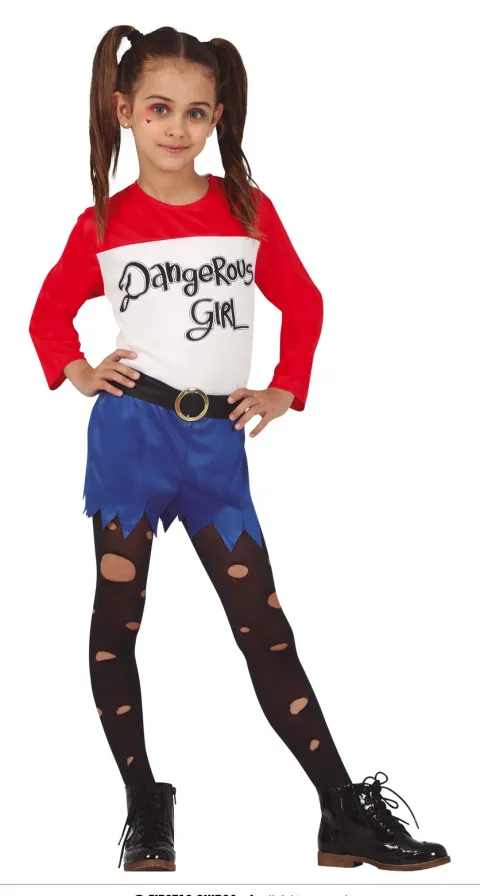 Dangerous pige kostume - Harley Q