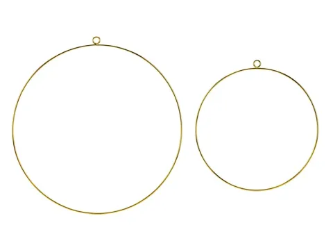 Dekorations ringe Guld