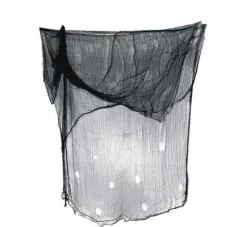 Dekorations stof i sort - 200x500cm