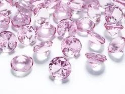 Diamant konfetti 20mm lyserød