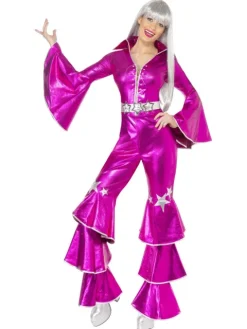 Disco buksedragt i pink Dancing Dream