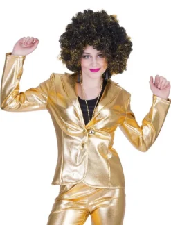 Disco jakke i GULD kvinde