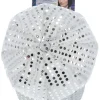 Disco kasket med sølv-dots