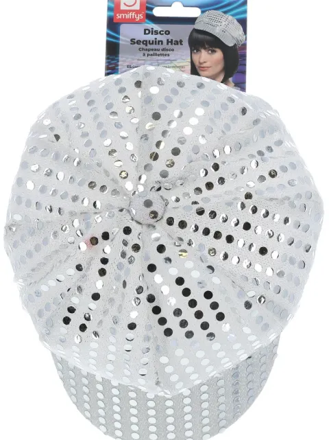 Disco kasket med sølv-dots