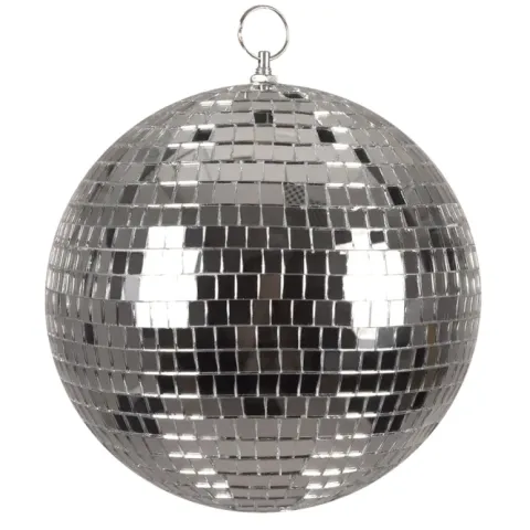 Discokugle Sølv Ø20 cm - Ø50