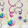 Disco kugle swirls, 12 stk