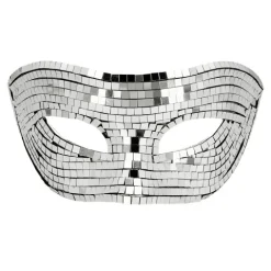 Disco Maske Sølv