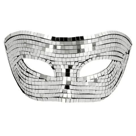 Disco Maske Sølv