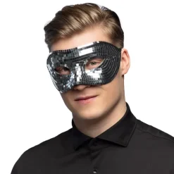 Disco Maske Sølv
