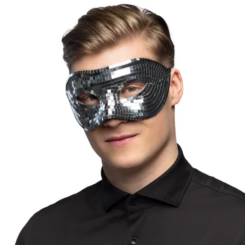 Disco Maske Sølv