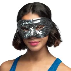 Disco Maske Sølv