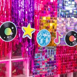Disco retro karton guirlande