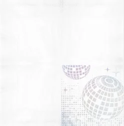 Disco servietter - Sølvkugle