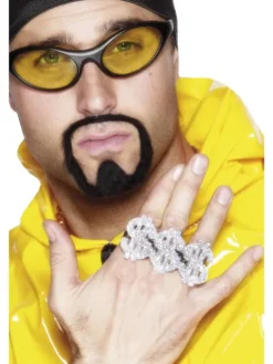 Dollar Rapper Ring - Sølv