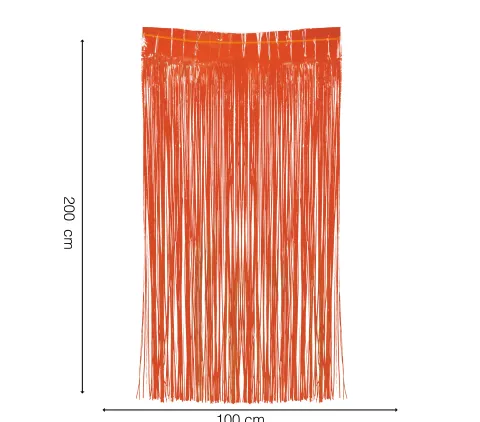 Dørforhæng i Neon orange