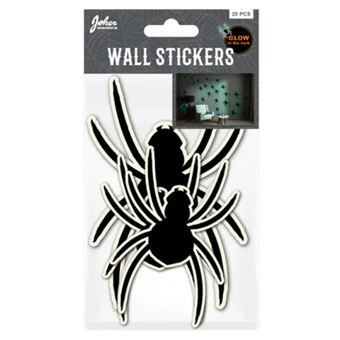 Edderkoppe wallstickers, Glow in the Dark