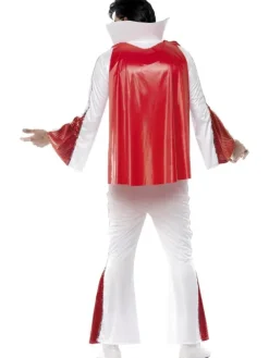 Elvis kostume i rød og hvid