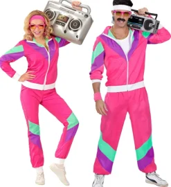 80'er Joggingdragt Pink