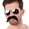 80'er skæg-Brille sæt