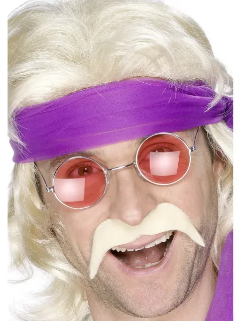 70er skæg Moustache Blond