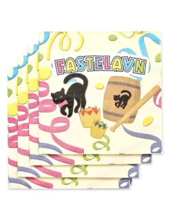Fastelavn servietter, 16 stk