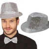 Fedora hat m. Sølvpalietter