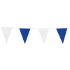 Flagbanner Blå-Hvid
