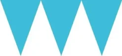 Flagbanner i Lyseblå karton