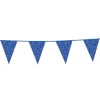 Flagbanner med Blå glitterflag 6m