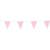 Flagbanner med 12 flag i glitter-lyserød
