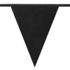 Flagbanner med 12 flag i Glitter-sort