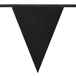 Flagbanner med 12 flag i Glitter-sort