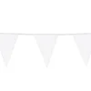 Flagbanner med Hvide glitterflag