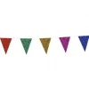 Flagbanner med Multifarvet glitterflag