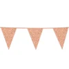 Flagbanner med Rosegold glitterflag