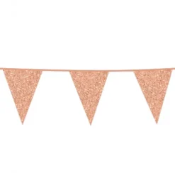 Flagbanner med Rosegold glitterflag