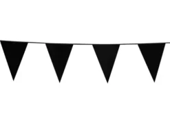 Flagbanner 10 m. med 20 SORTE flag