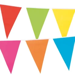 Flagbanner 10 mtr. med 20 flag Multifarvet