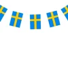 Flagguirlande, Sverige 10 A4 flag, 4m.