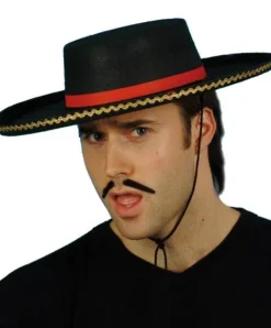 flamenco spansk hat i sort filt