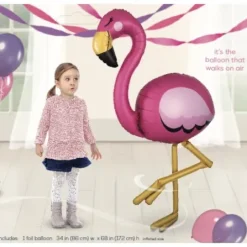Flamingo Airwalker folieballon