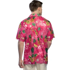 Flamingo Hawaii skjorte