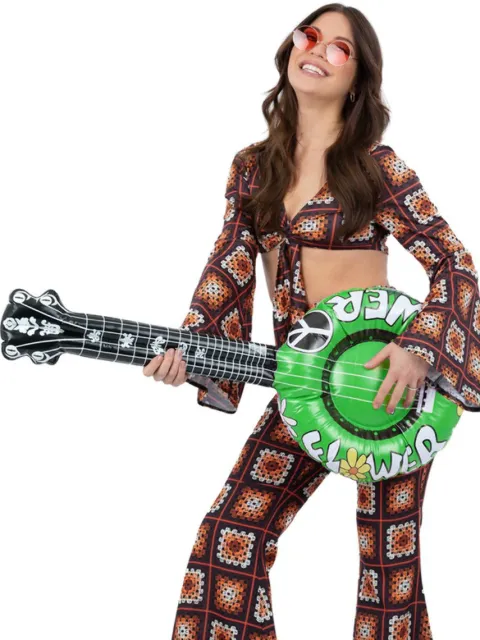 Flower power Mandolin oppustelig ca. 86cm